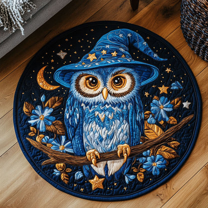 Owl Night WX2805038CL Quilted Round Mat
