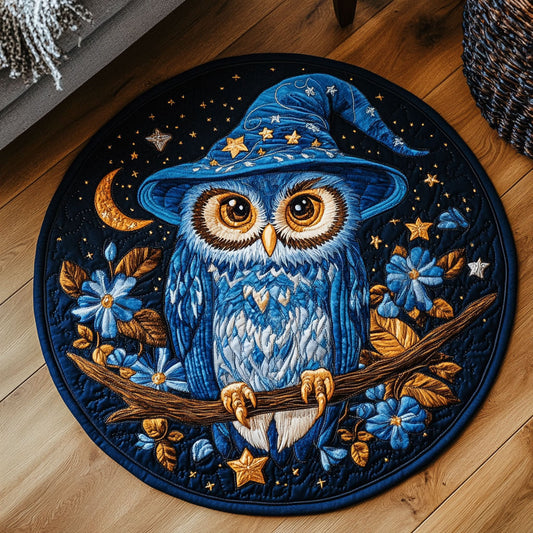 Owl Night WX2805038CL Quilted Round Mat