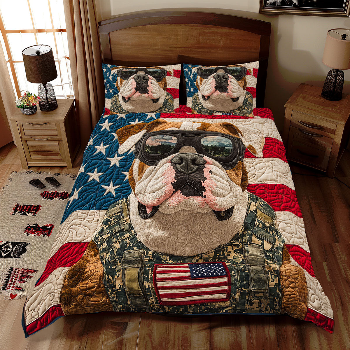 Military Bulldog WX2312085CL Duvet Cover Set