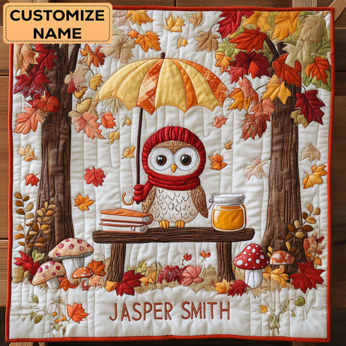 Little Forest Reader WY2507013CL Personalized Baby Quilt