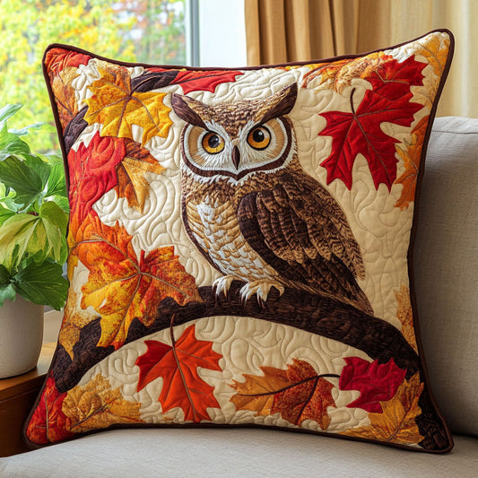 Owl Fall Charm CW0407037CL Quilt Pillow Case