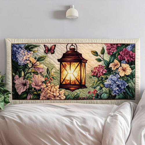 Everglow Floral Lantern KL0201005CL Quilted Headboard Slipcover