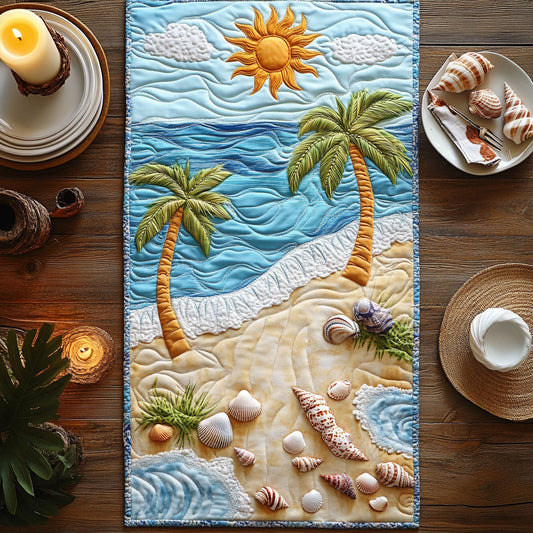 Sunny Beach CW1405107CL Quilted Table Runner