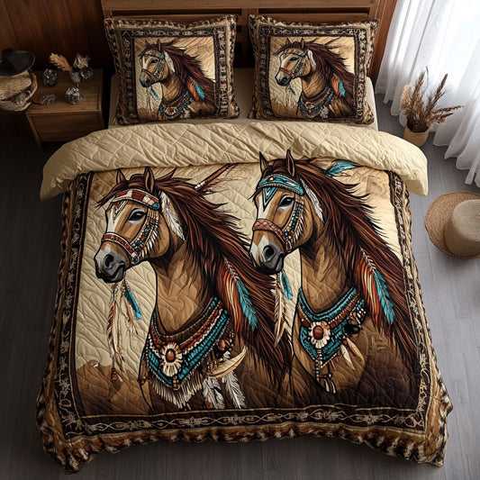 Native American Horse CW0801037CL Duvet Cover Set