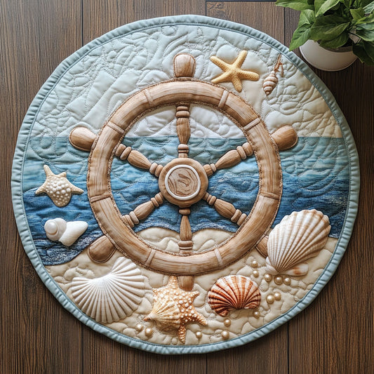 Ocean Wheel CW0805015CL Quilted Round Mat