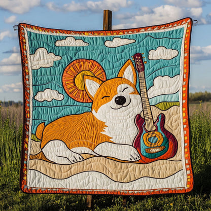 Corgi Guitar Dream WN1411079CL Quilt