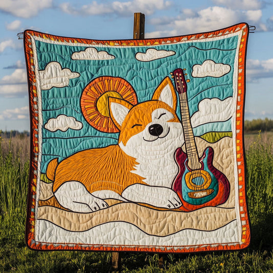 Corgi Guitar Dream WN1411079CL Quilt