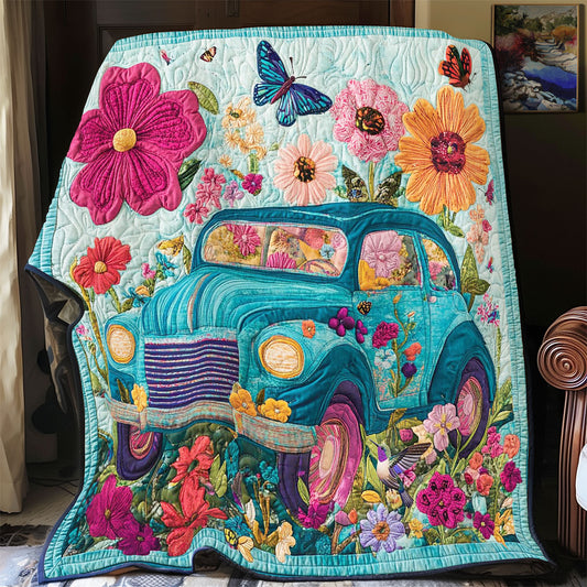 Hippie Vintage Car WY2612023CL Quilt