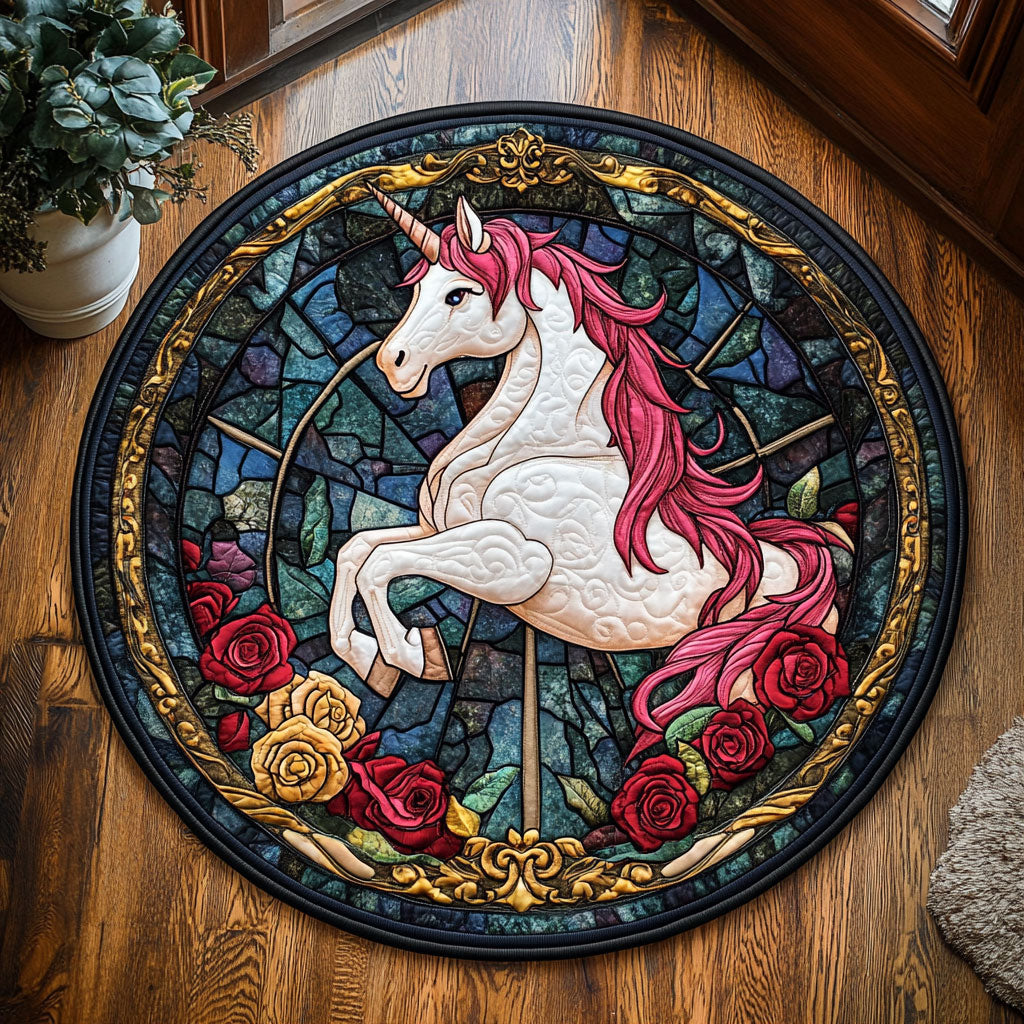 White Horse WX2605058CL Quilted Round Mat