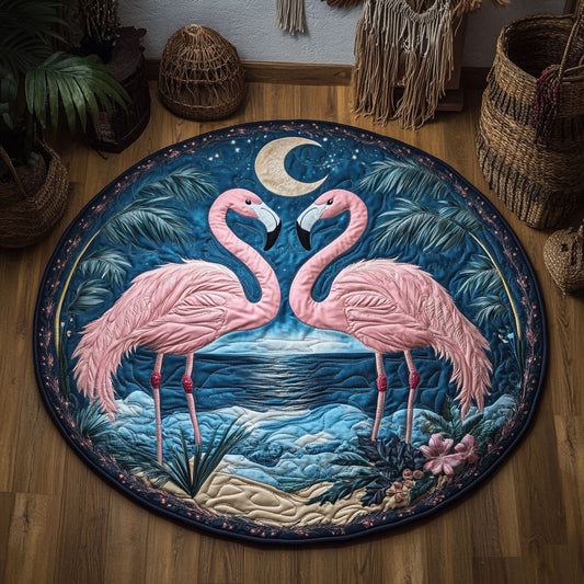 Tropical Night Dance WY0107043CL Quilted Round Mat