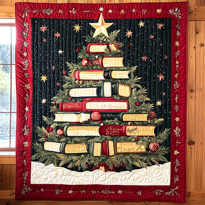 Festive Book Tree CW1711033CL Quilt