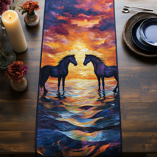 Majestic Horse CW2005276CL Quilted Table Runner