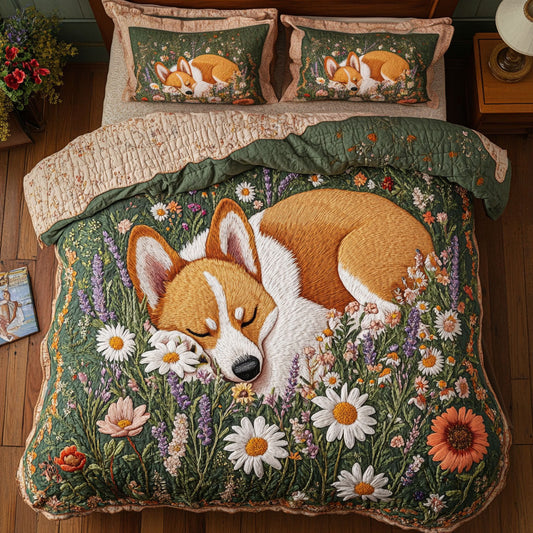 Corgi Meadow Dreams WN2705027CL Duvet Cover Set