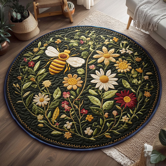 Golden Garden WY2203048CL Quilted Round Mat