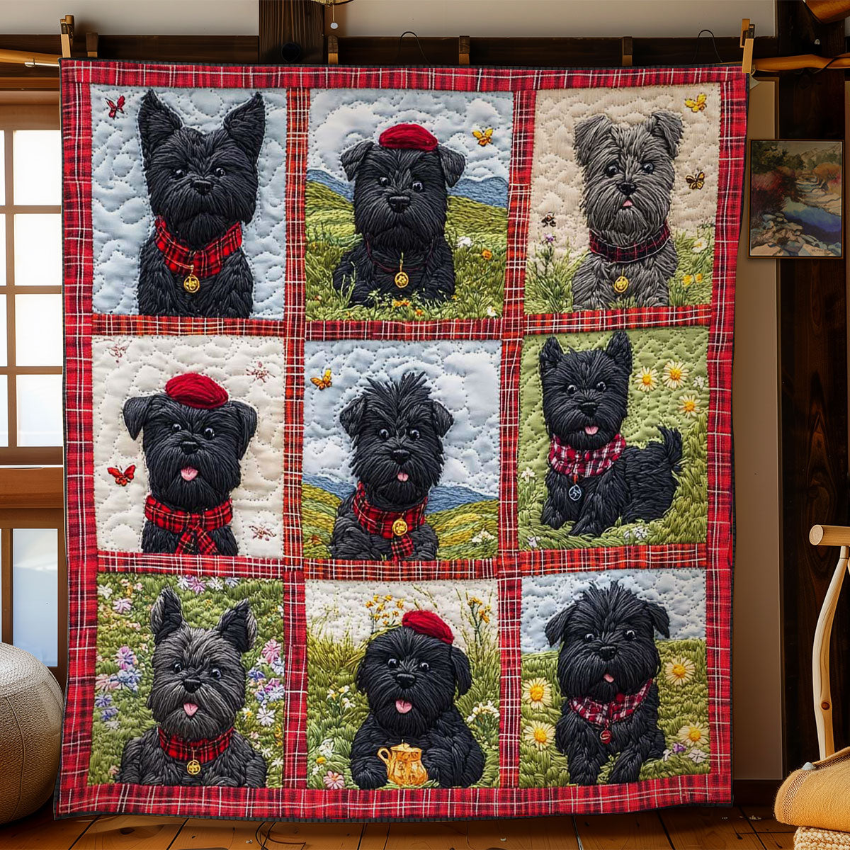 Scottish Terrier Charm WN2104038CL Quilt