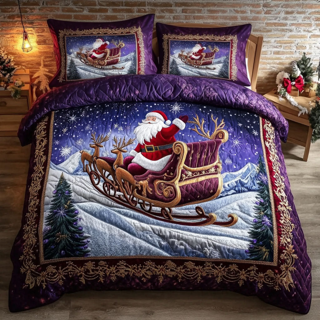 Santa Enchanted Ride WN0210050CL Duvet Cover Set