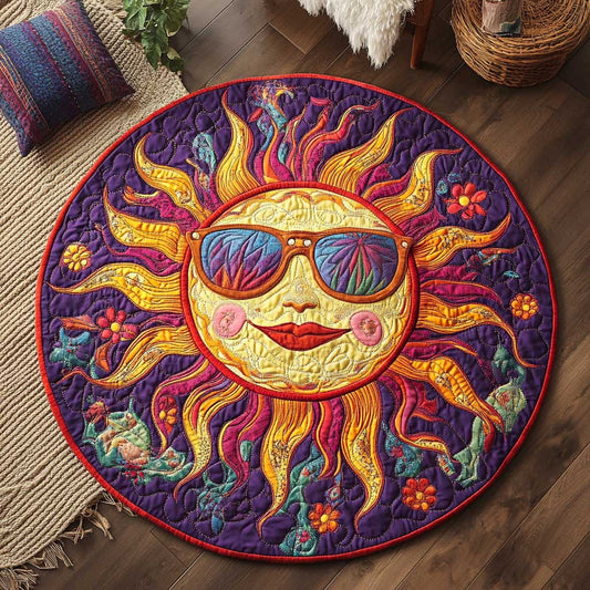 Psychedelic Hippie WN2103101CL Quilted Round Mat