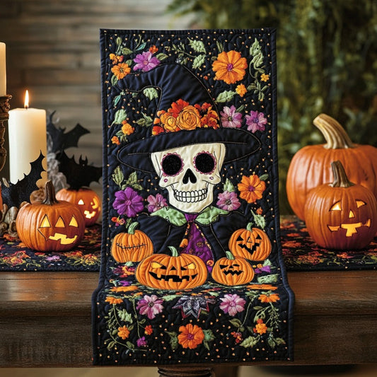 Skull Witch XR1609019CL Quilted Table Runner