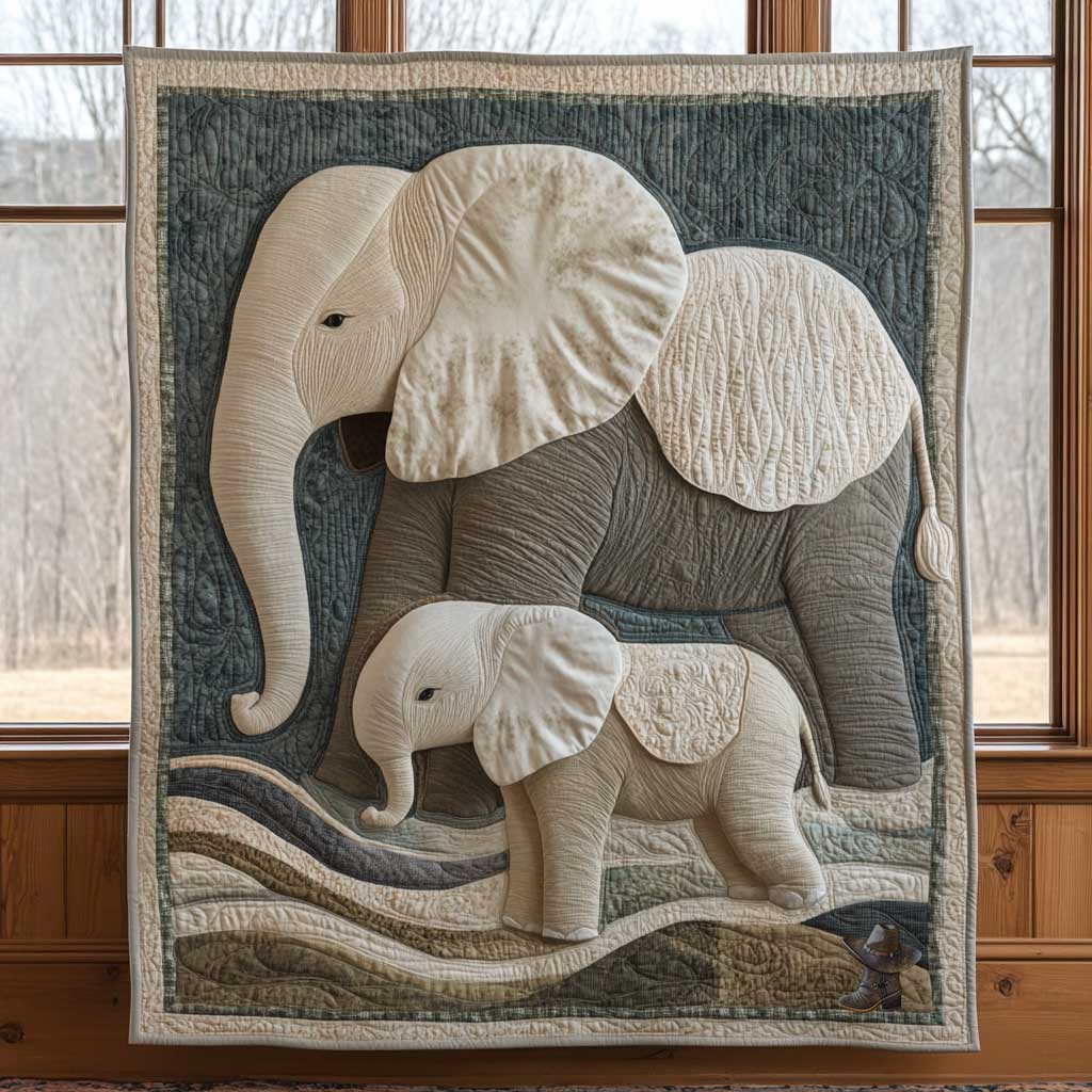 Elephant Family WN3010021CL Quilt