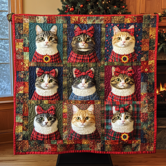 Cat Mery Christmas YR0312002CL Quilt