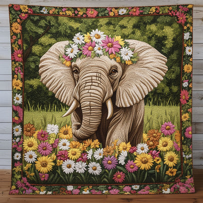 Daisy Elephant CP1604075CL Quilt