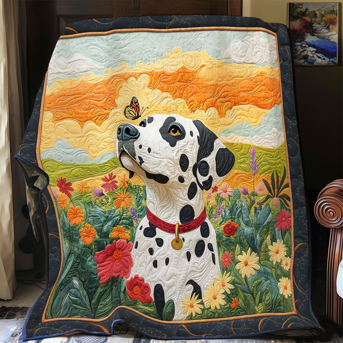 Dalmatian Cheerful Day CP1404049CL Quilt