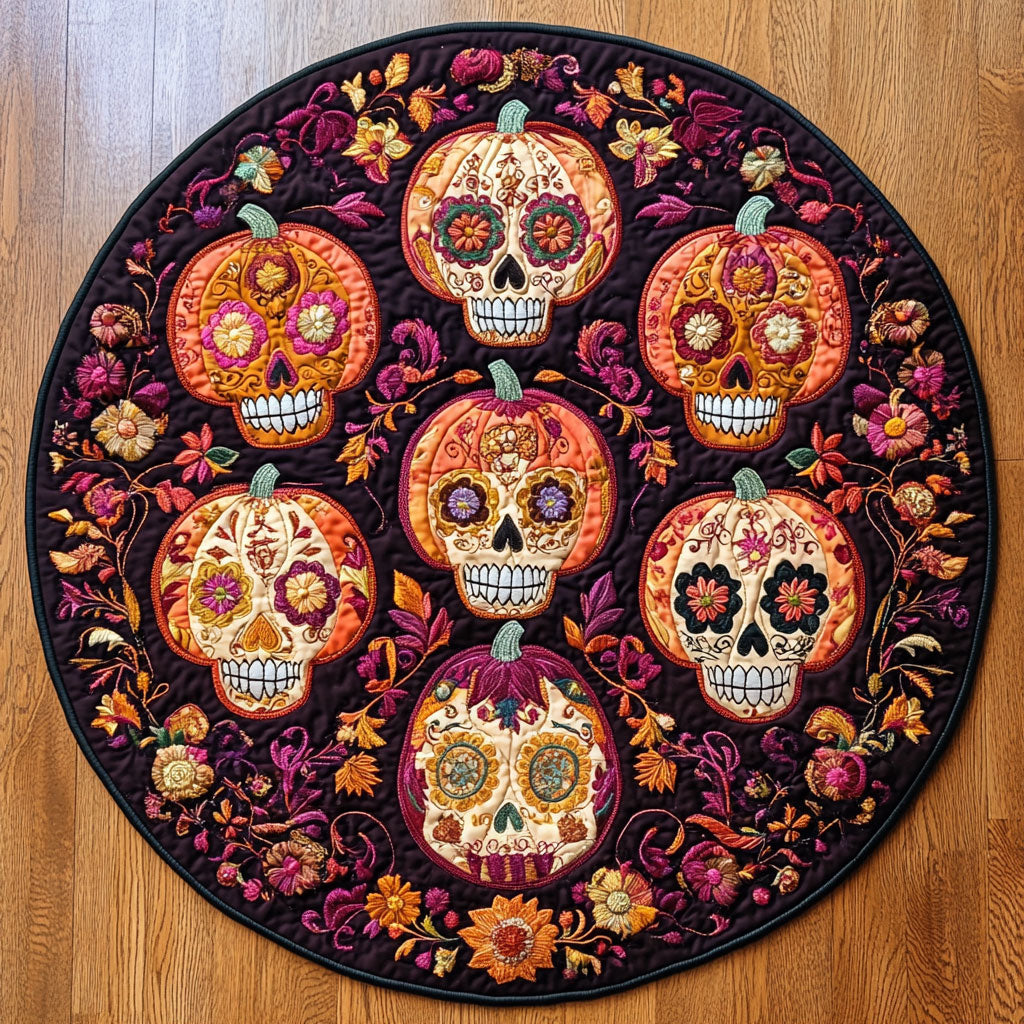 Colorful Afterlife WN1108027CL Quilted Round Mat
