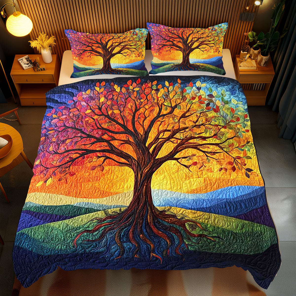 Rainbow Tree Of Life WP1112040CL Duvet Cover Set