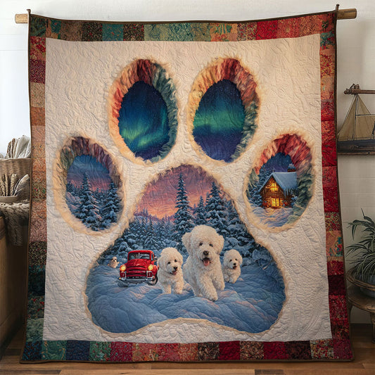 Bichon Frise Paw Wonderland WN0611005CL Quilt