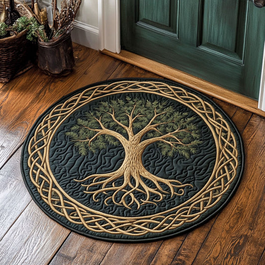 Golden Grove CP2807019CL Quilted Round Mat