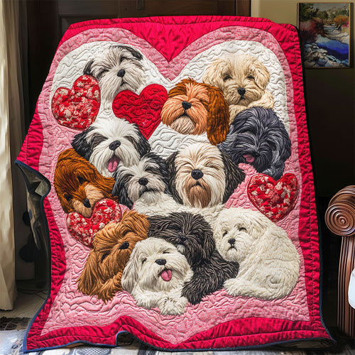 Puppy Love Patchwork YR1601014CL Quilt