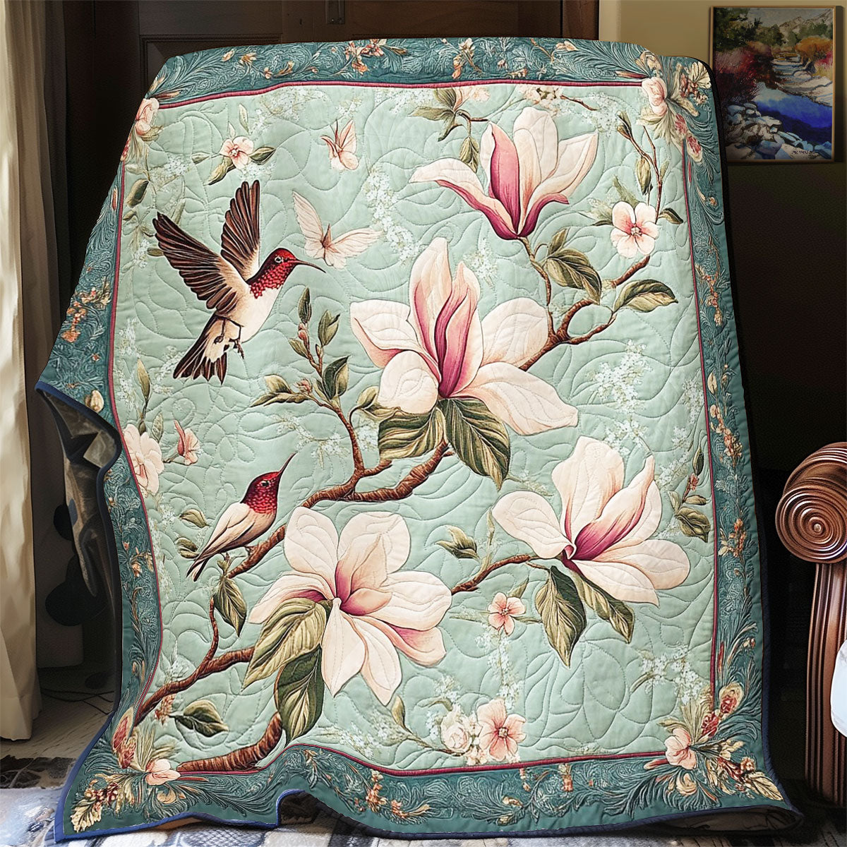 Beautiful Hummingbird WY1701021CL Quilt