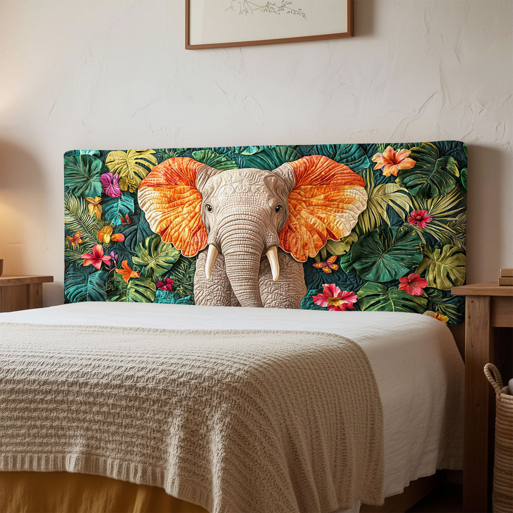 Blooming Elephant QA1712005CL Quilted Headboard Slipcover