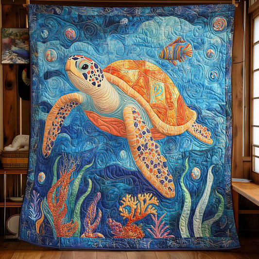 Turtle Spirit Voyage WX0407080CL Quilt