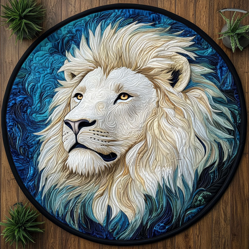 Mystic Lion CM2204023CL Quilted Round Mat