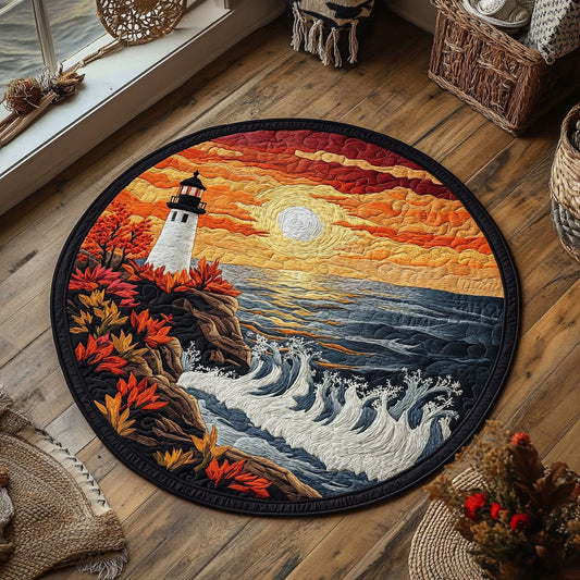 Dramatic Sunset WY2205038CL Quilted Round Mat
