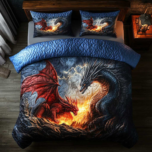 Dragons Fight CQ0805009CL Duvet Cover Set