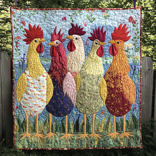 Chicken Garden YR1410012CL Quilt