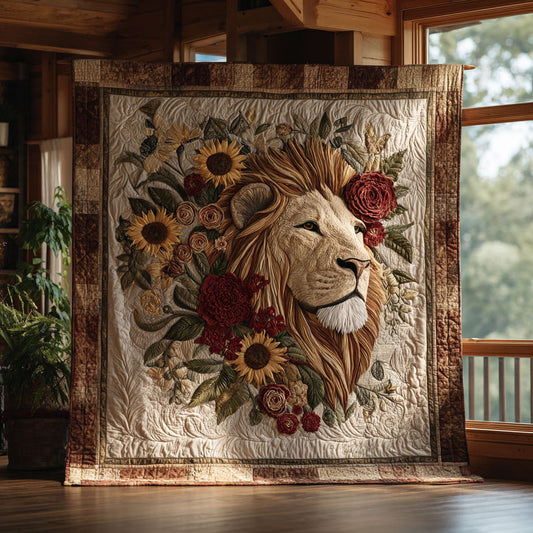 Floral Lion Glow CW2608050CL Quilt