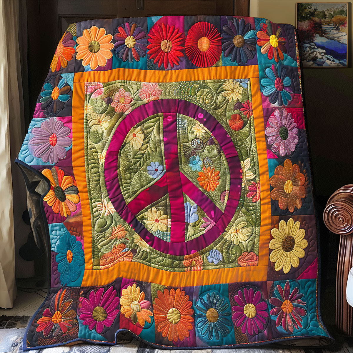 Peaceful Blooms YR1501050CL Quilt
