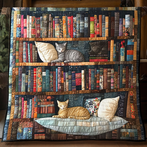 Cat Book House WP1905009CL Quilt