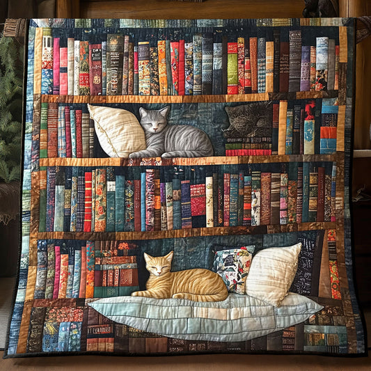 Cat Book House WP1905009CL Quilt