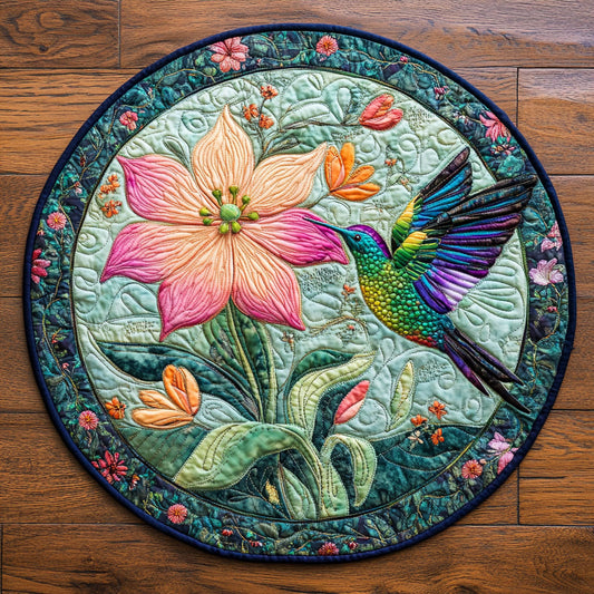 The Brilliant Bird CQ0306037CL Quilted Round Mat