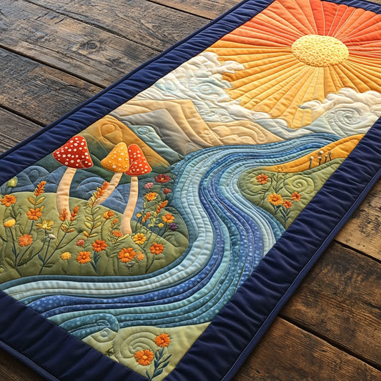 Whimsical Woods WY1905045CL Quilted Table Runner