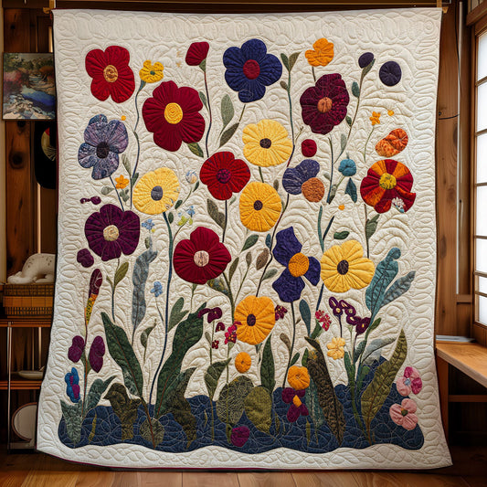 Colorful Flower Garden WY1202086CL Quilt