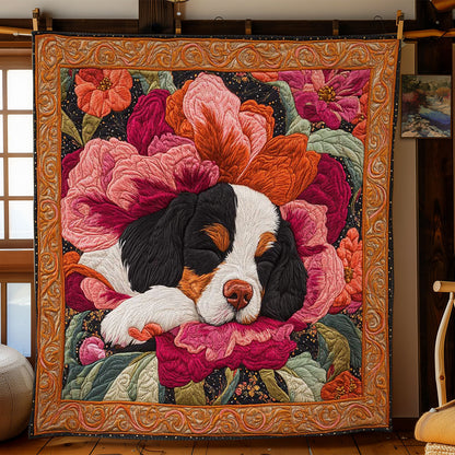 Dog Flower Nest WN2104020CL Quilt