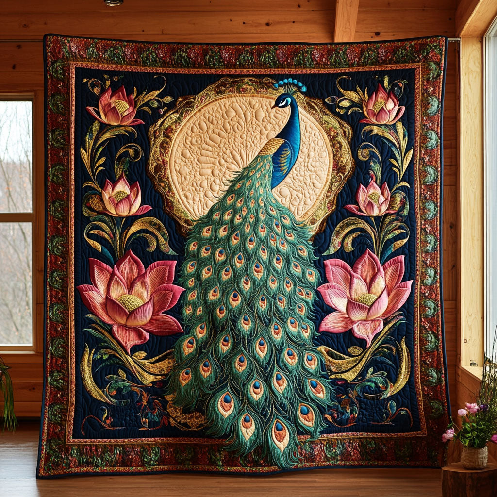 Peacock Lotus CW2908047CL Quilt
