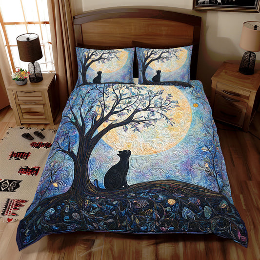 Cat Under Tree WX0712038CL Duvet Cover Set