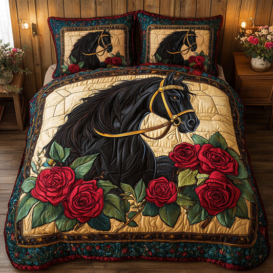 Horse Rose CW1606029CL Duvet Cover Set