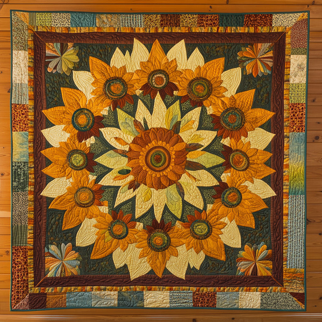Rustic Sunflower WN0107047CL Quilt